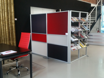 TETRIX - Freestanding modular office screen by STUDIO T - view 2